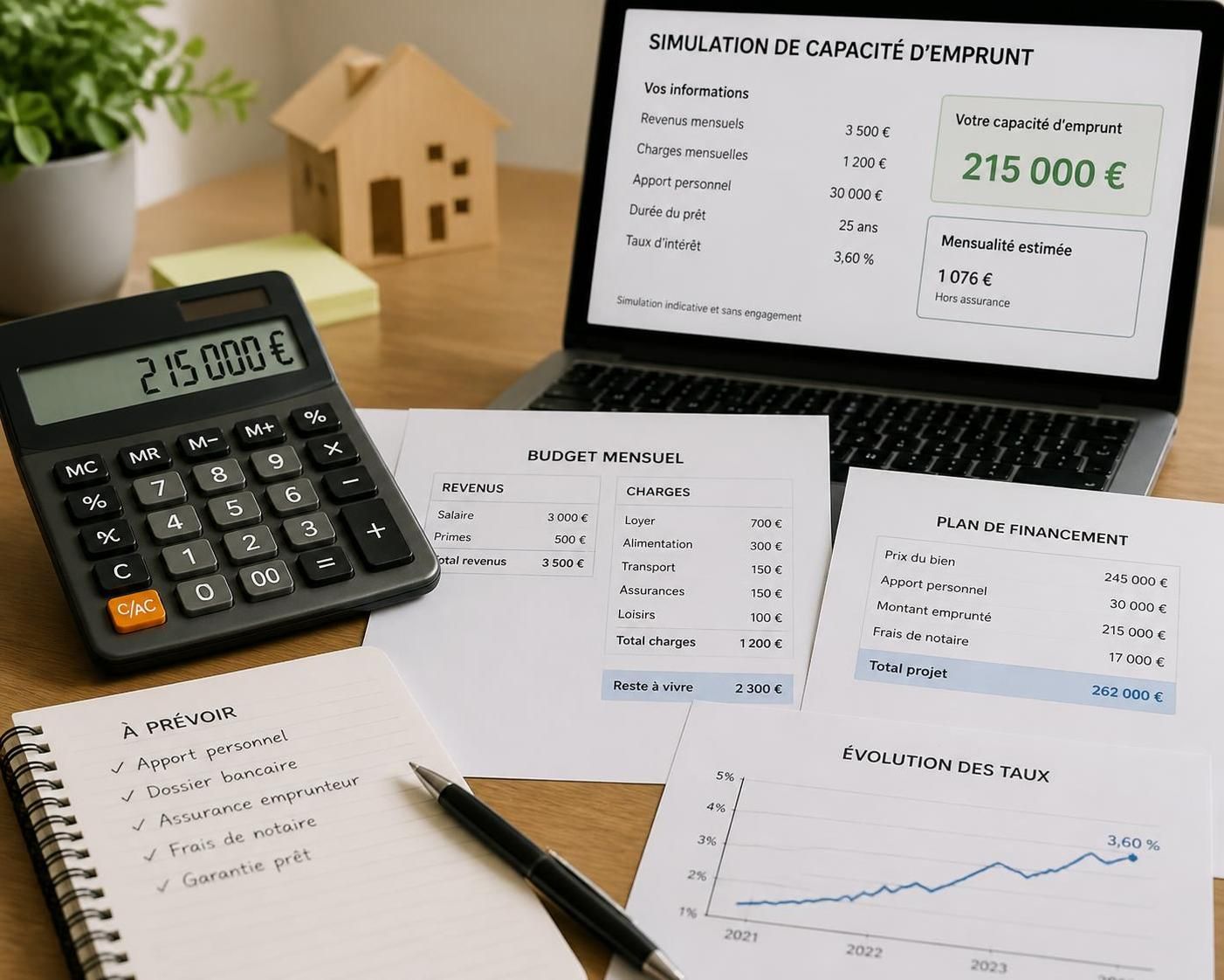 estimez rapidement votre capacité d'emprunt et déterminez votre budget grâce à notre guide simple et efficace de simulation financière.