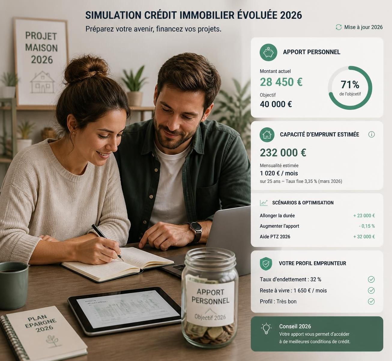 découvrez comment optimiser votre demande de crédit immobilier en 2026 grâce à une simulation précise et efficace. maximisez vos chances d'obtenir le meilleur taux et planifiez votre projet sereinement.
