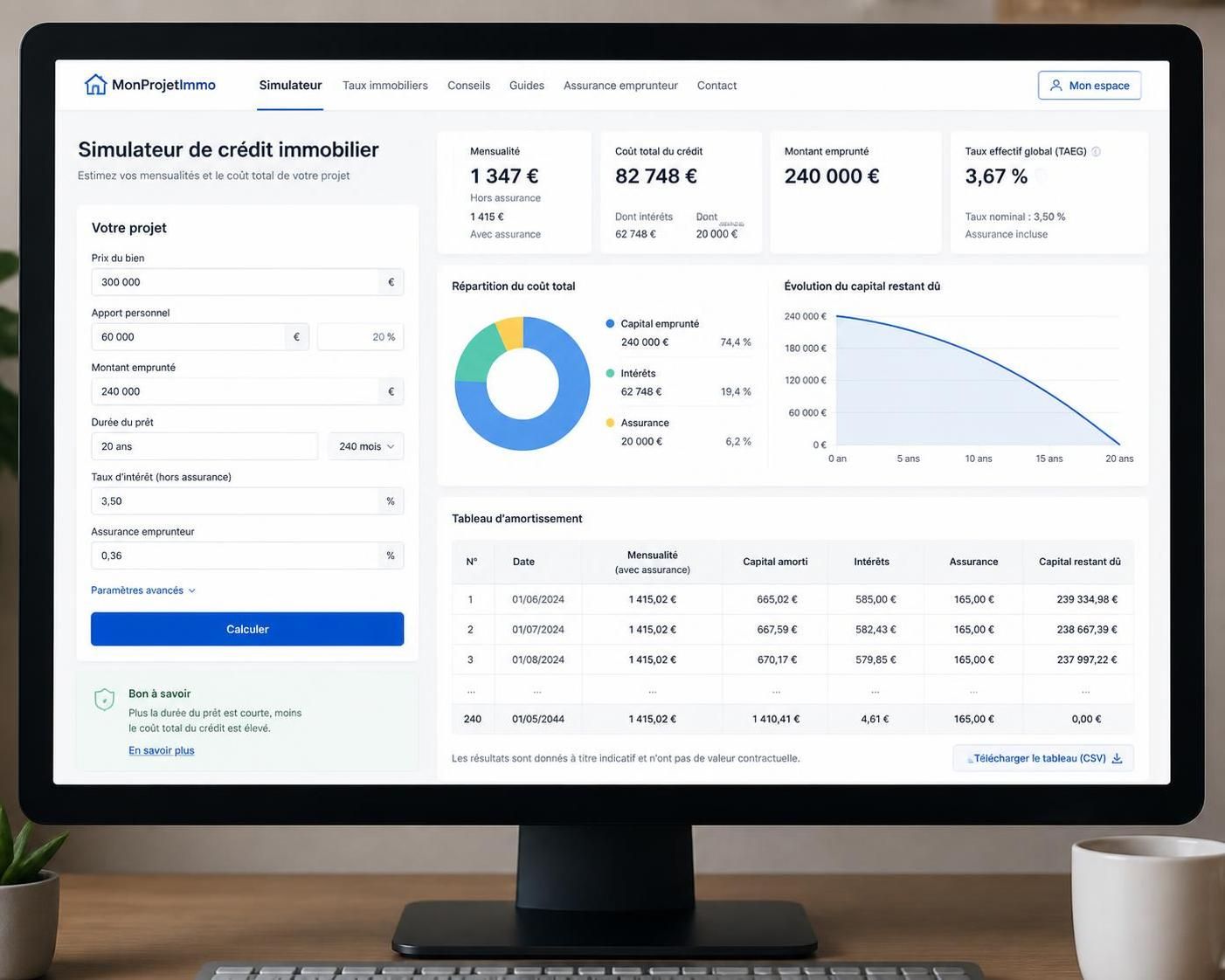 découvrez comment estimer facilement votre emprunt grâce à notre simulation de prêt immobilier. obtenez rapidement une estimation précise pour mieux planifier votre projet immobilier.