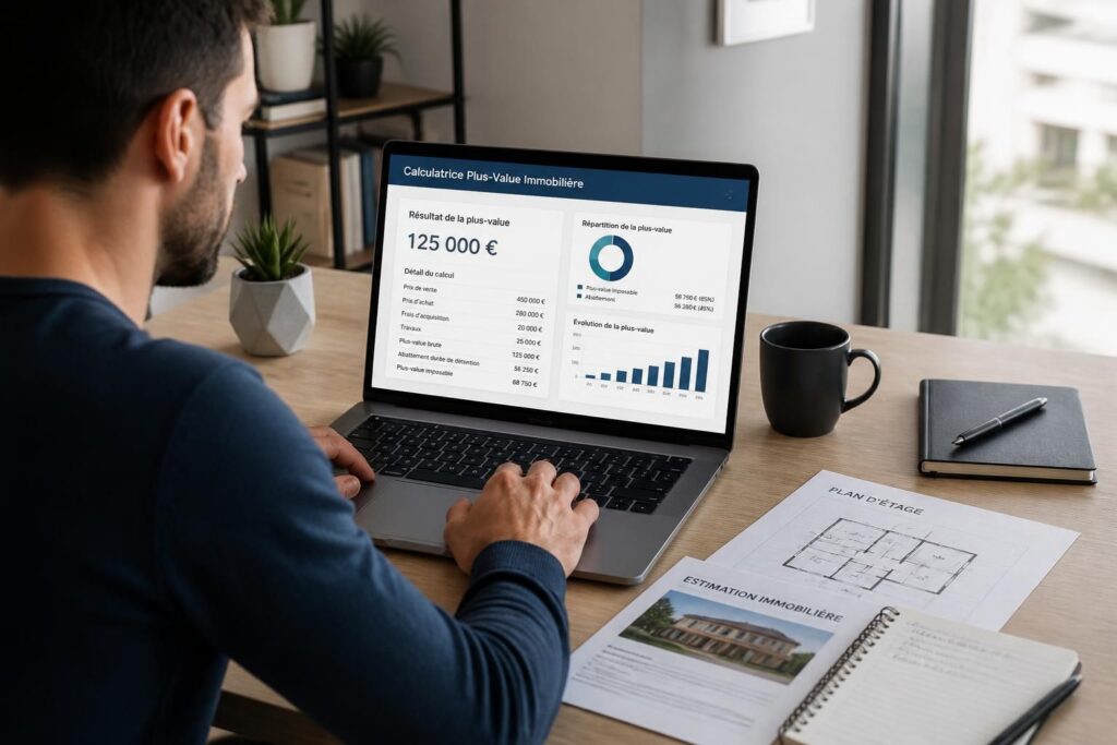 calculez rapidement et facilement la plus-value immobilière avec notre calculatrice en ligne intuitive. optimisez vos ventes immobilières en quelques clics.