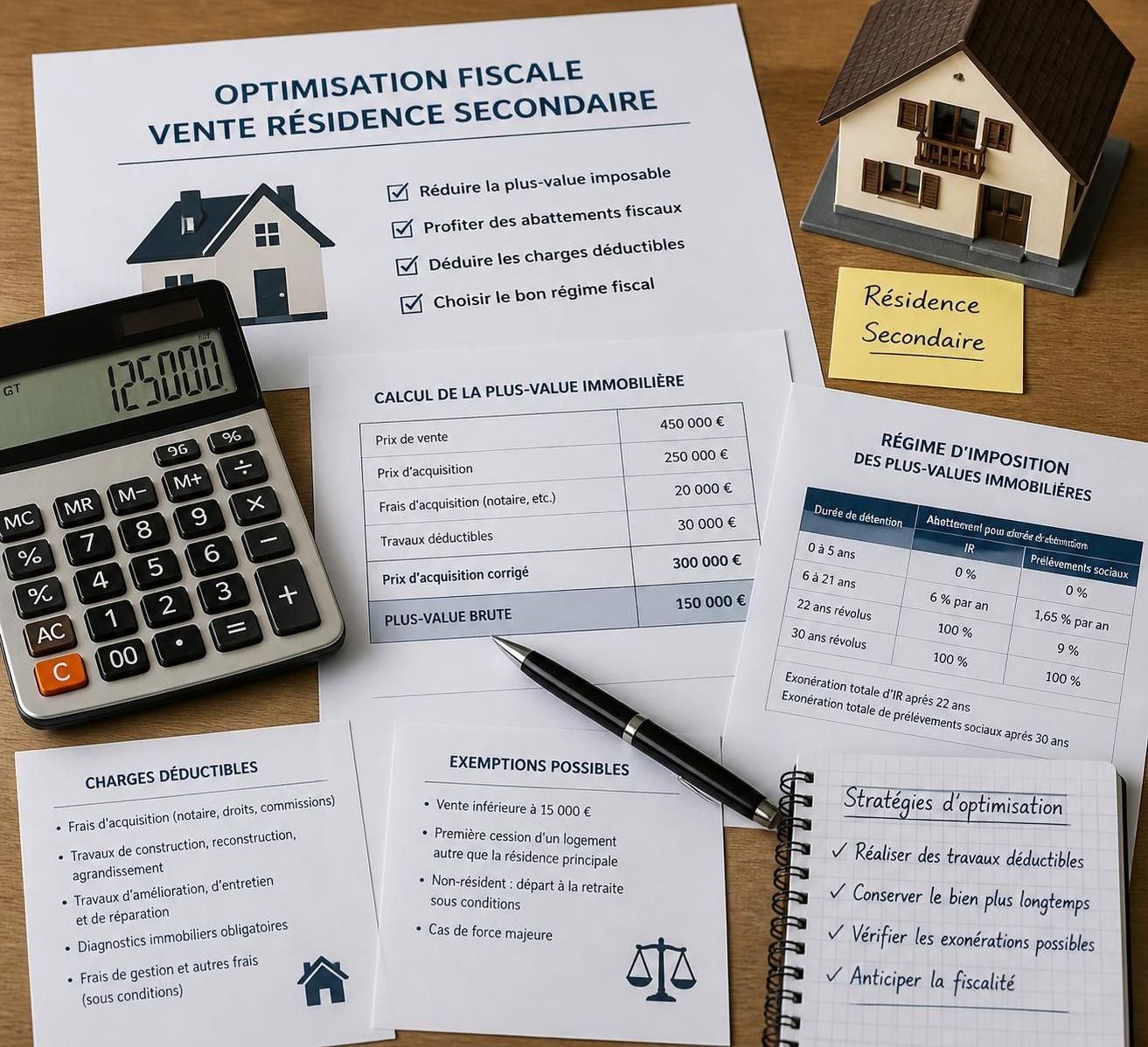 découvrez comment calculer la plus-value immobilière sur une résidence secondaire en 2026, avec les règles fiscales actualisées et les conseils pour optimiser votre déclaration.
