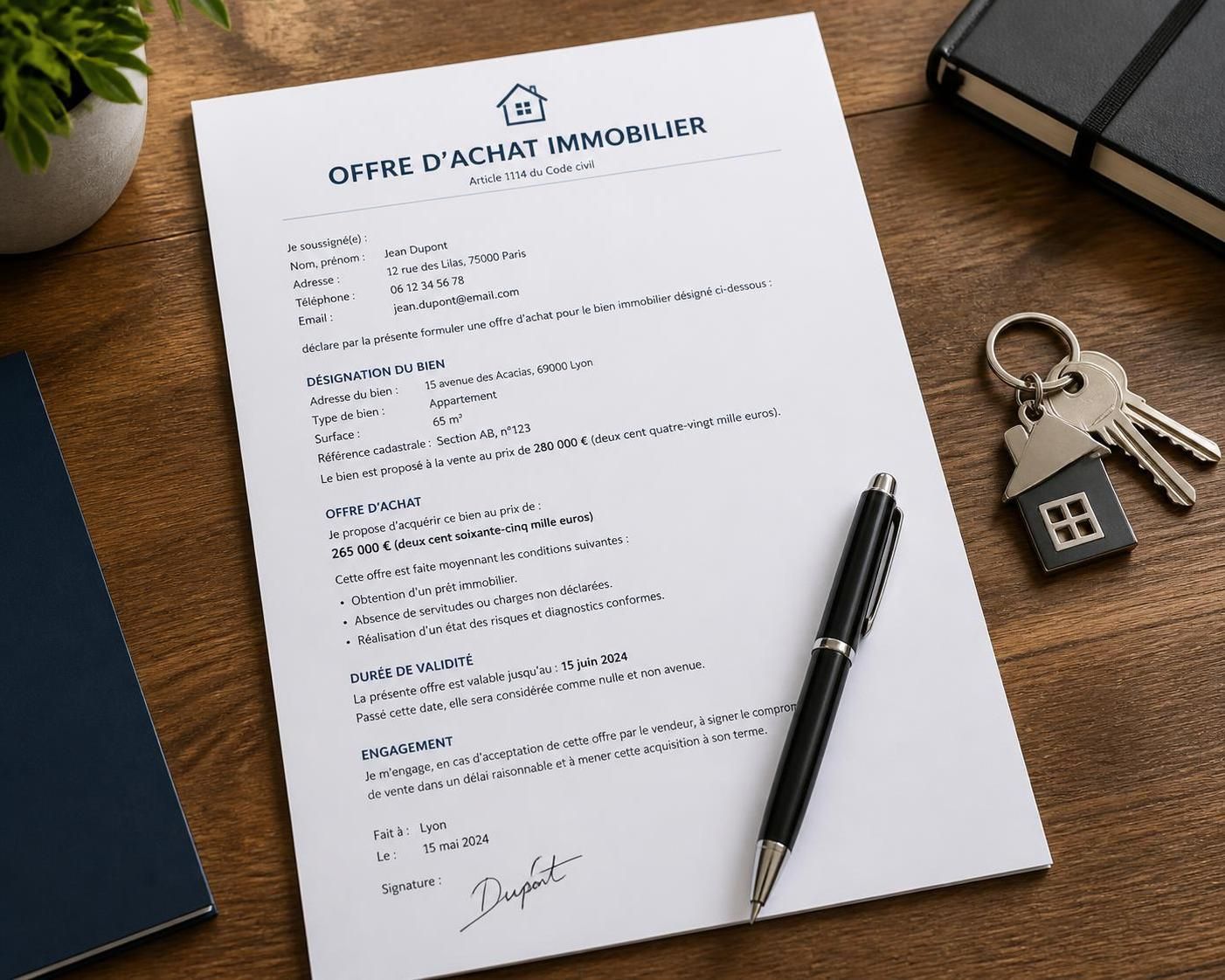 découvrez comment rédiger un modèle d'offre d'achat immobilier efficace pour sécuriser votre transaction et éviter les erreurs.