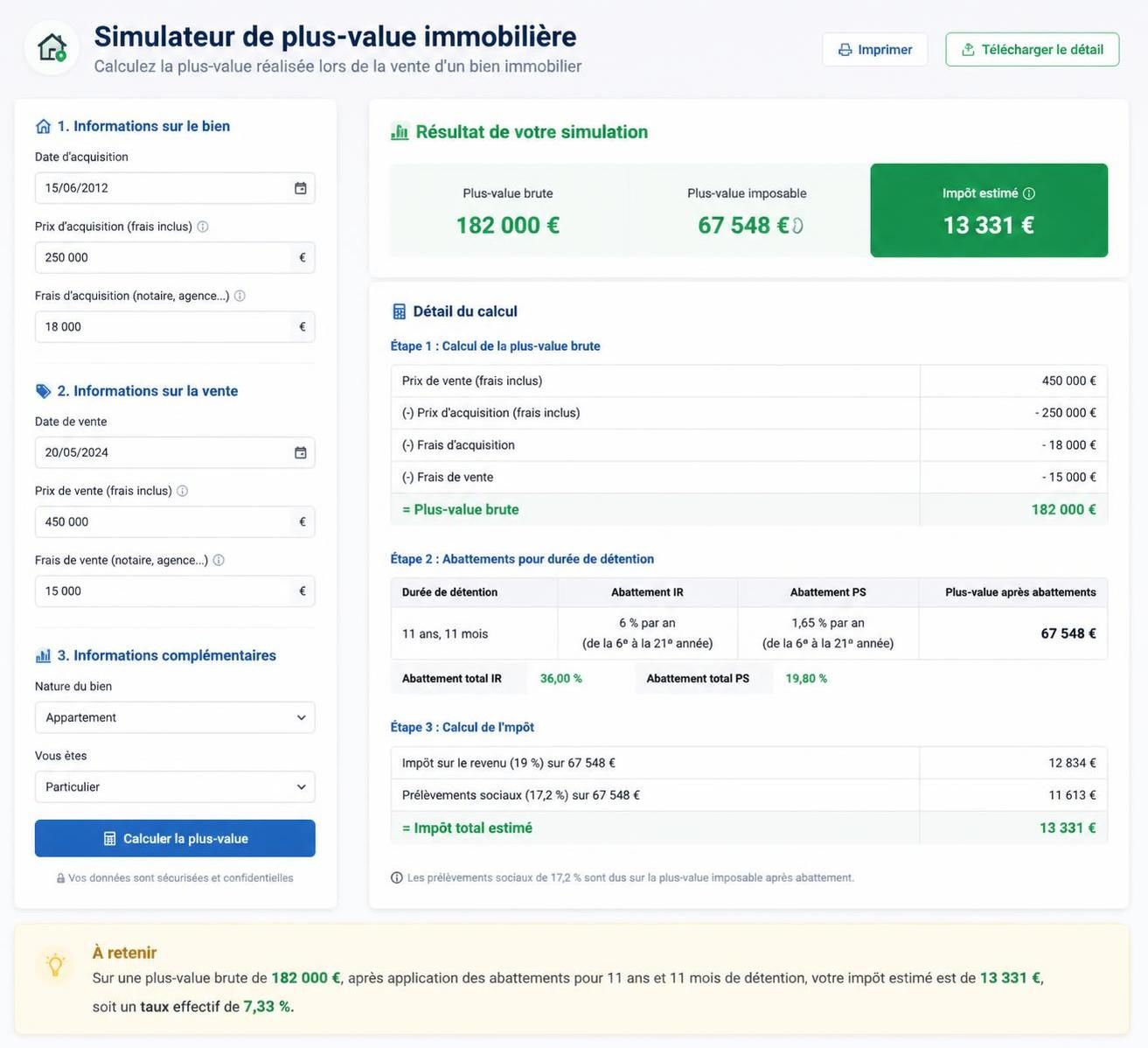 découvrez comment estimer facilement vos gains immobiliers grâce à notre simulateur de plus-value immobilière, simple et précis.
