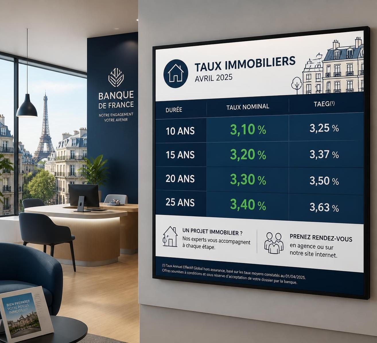 découvrez les taux de crédit immobilier en avril 2025 et les informations clés à connaître avant de souscrire un prêt pour votre projet immobilier.