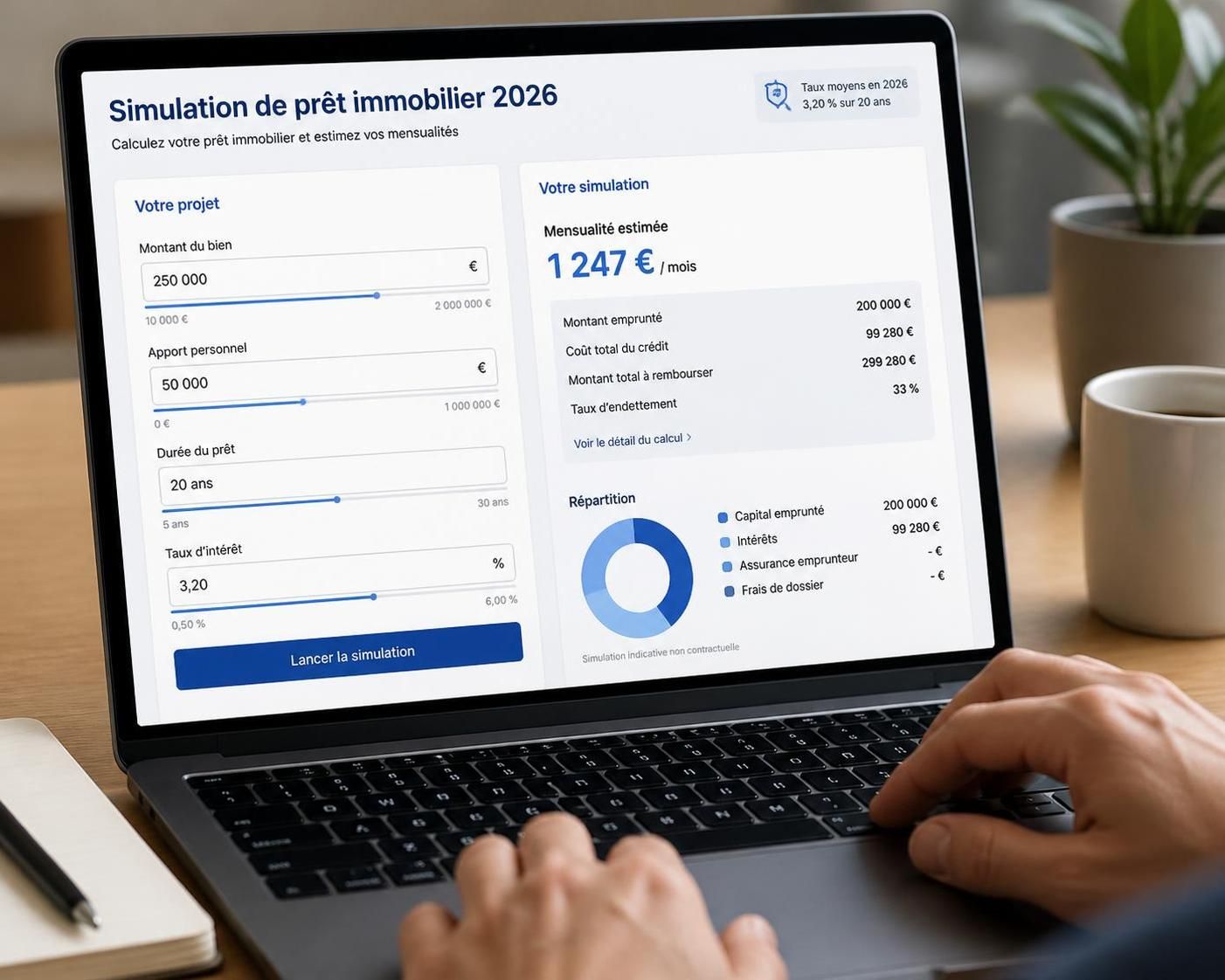 découvrez comment réaliser une simulation de meilleur taux prêt immobilier en 2026 pour comparer efficacement les offres et trouver le financement adapté à votre projet.